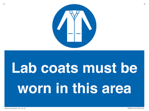 Lab coats must be worn in this area